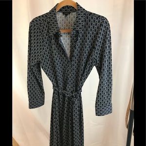 Shirt dress- Talbots - Navy and White- medium